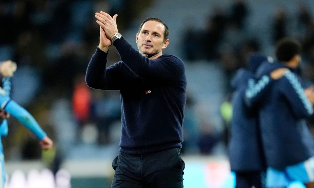 Coventry City head coach Frank Lampard applauds the fans after his side’s 3-1 victory over Sheffield United