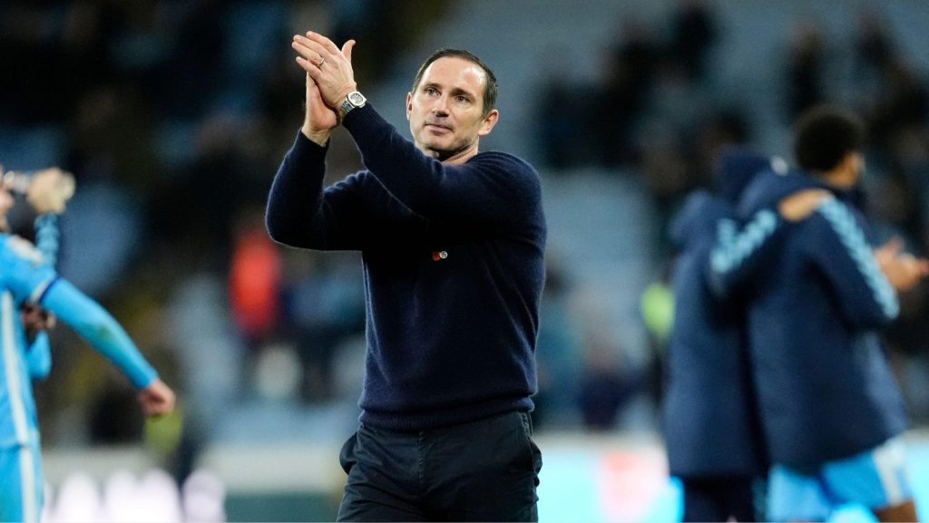 Coventry City head coach Frank Lampard applauds the fans after his side’s 3-1 victory over Sheffield United