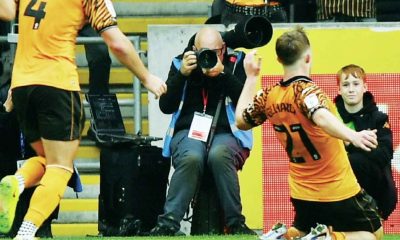 Joe Gelhardt celebrates his classy winner in front of ecstatic Hull City fans