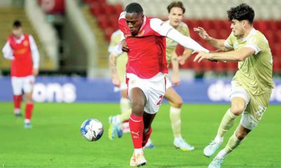 Martin Sherif on the charge for Rotherham United against Swindon in the FA Cup last weekend