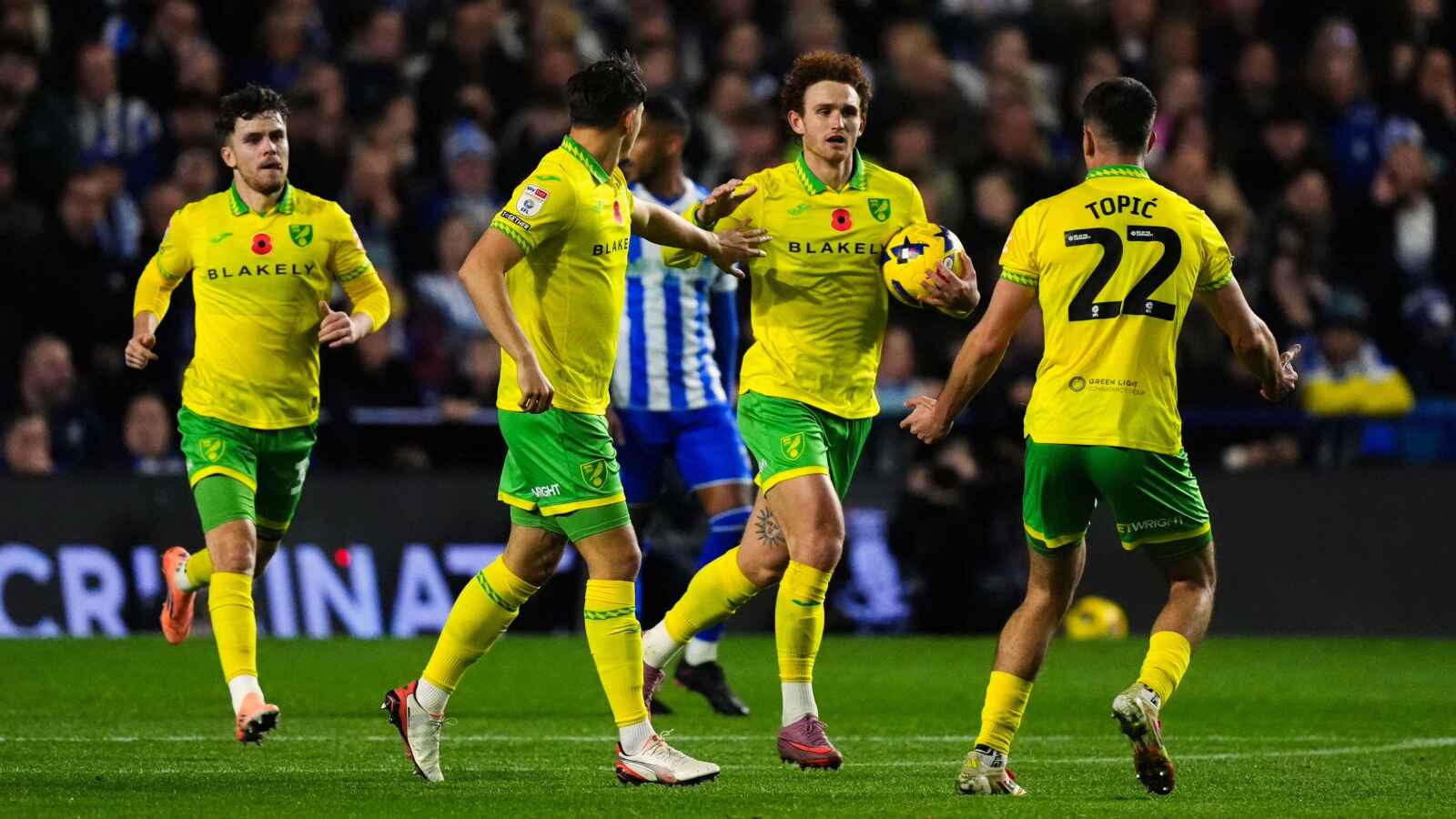 Mathias Kvistgaarden celebrates scoring Norwich City’s equaliser