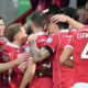 TEAM SPIRIT: Wrexham celebrate