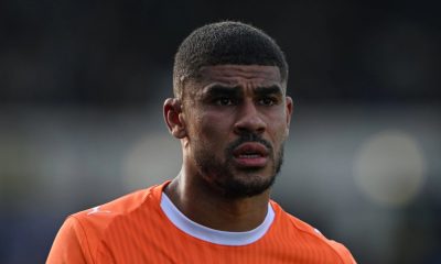Blackpool’s Ashley Fletcher in action