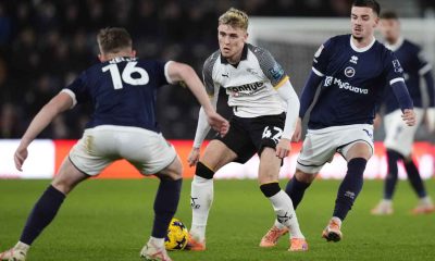 Bobby Clark in action for Derby County