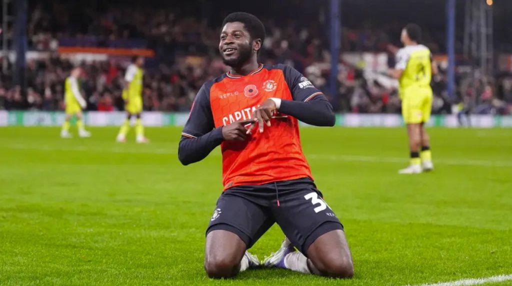 Gideon Kodua opened the scoring for Luton Town