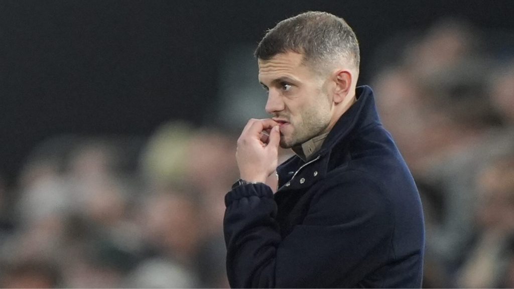 Jack Wilshere on the touchline