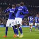 Ipswich Town’s Jaden Philogene and Cedric Kipre celebrate