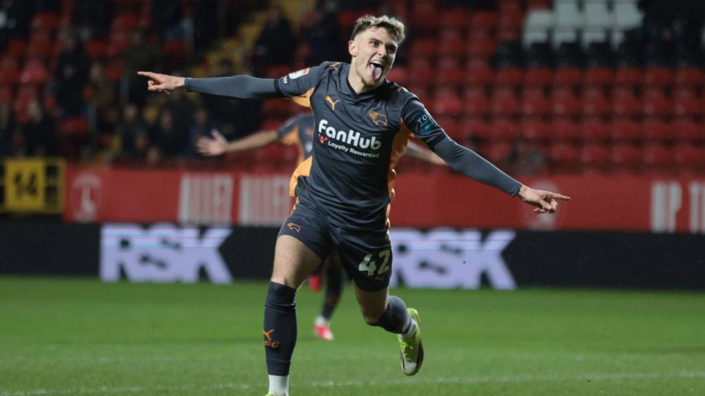 Bobby Clark scored for Derby County