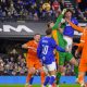 Jacob Greaves rises high to score Ipswich Town’s second in their 2-1 win against Blackpool