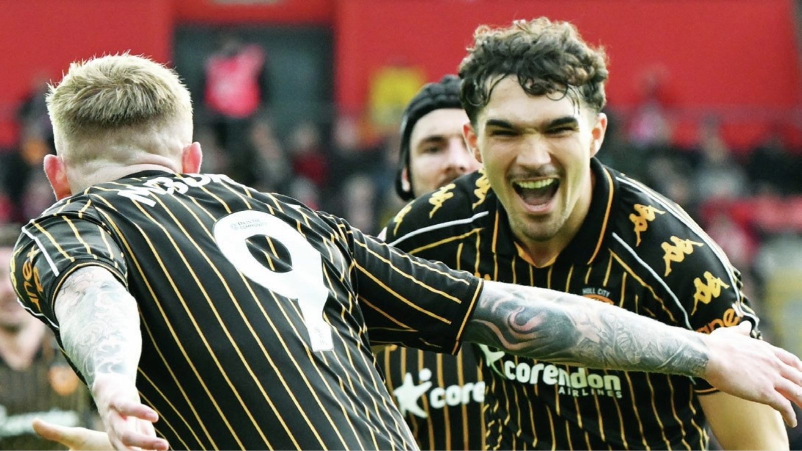 Hull City’s Kyle Joseph celebrates his goal