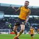 Hull City’s Oliver McBurnie celebrates scoring the opening goal of the game