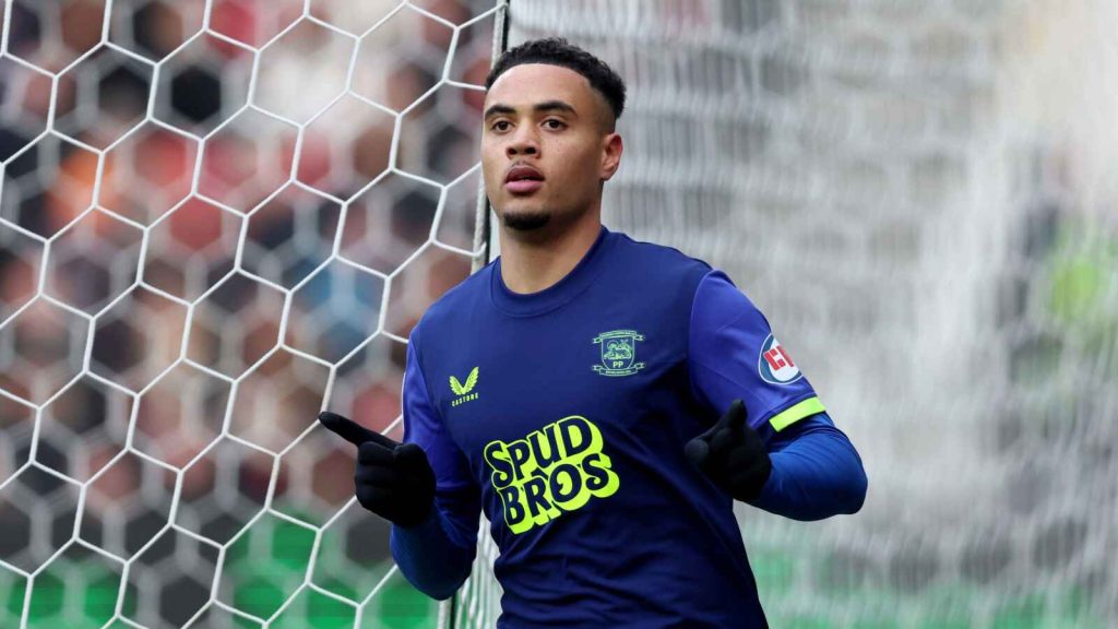 Preston North End’s Lewis Dobbin scored at Ashton Gate