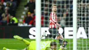 Patrick Bamford scores Sheffield United’s third goal