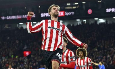 Patrick Bamford celebrates another goal for Sheffield United