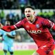 Wes Burns wheels away after scoring Ipswich Town’s second goal in a 2-0 win at Coventry City on Monday