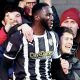 Notts County’s Alassana Jatta celebrates doubling the lead