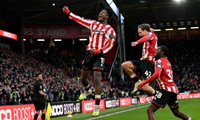 Andre Brooks celebrates after scoring