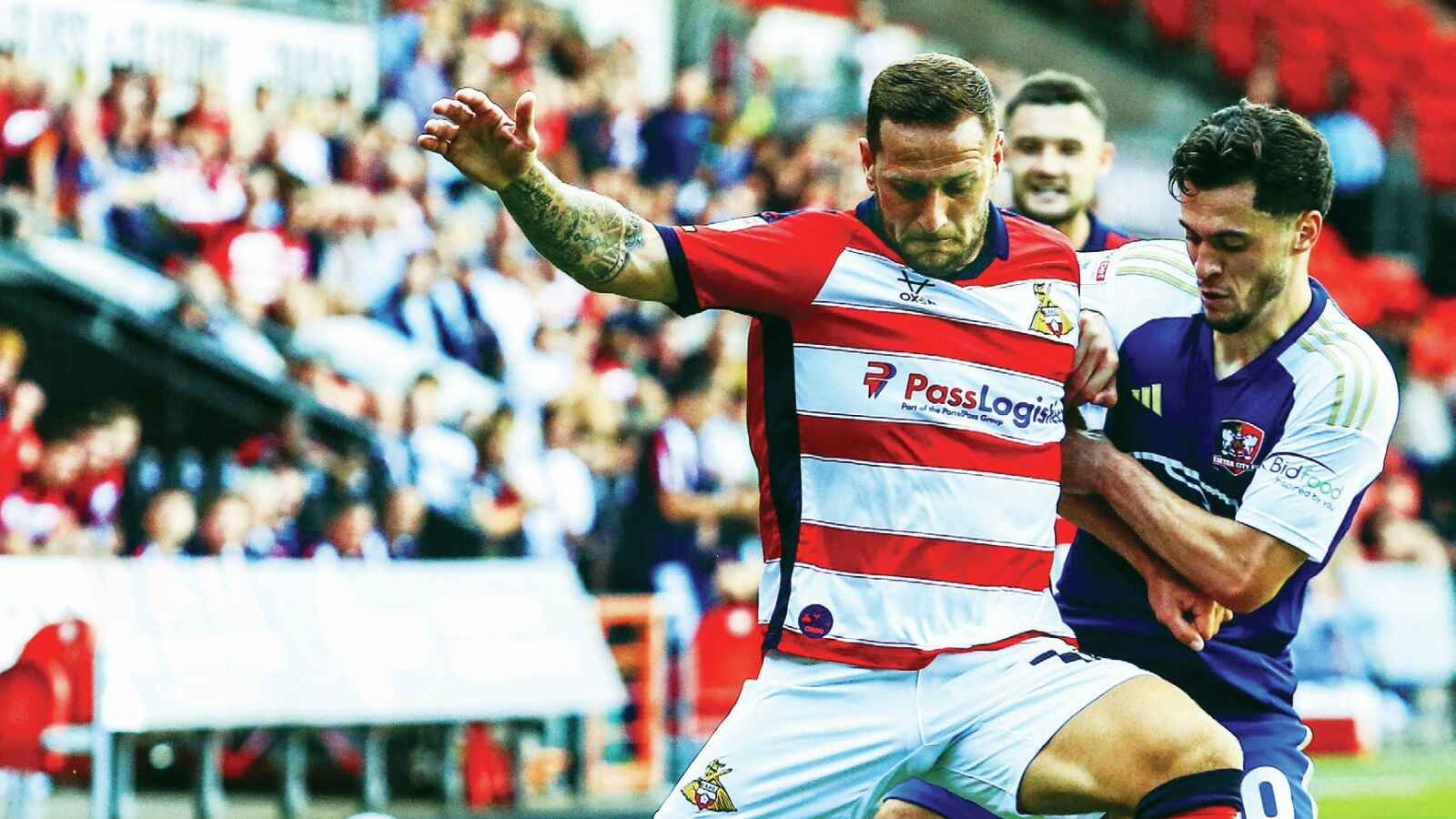 Billy Sharp in action for Doncaster Rovers against Exeter City