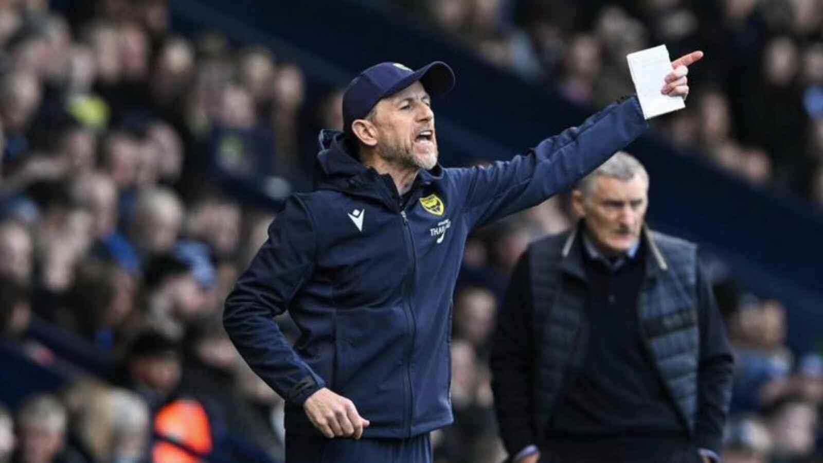 Gary Rowett in his last job at Oxford United