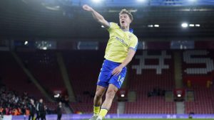 Southampton’s James Bree celebrates his extra-time winner