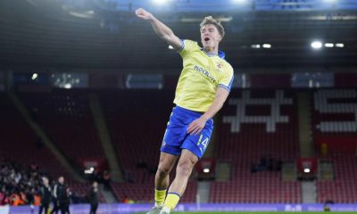 Southampton’s James Bree celebrates his extra-time winner