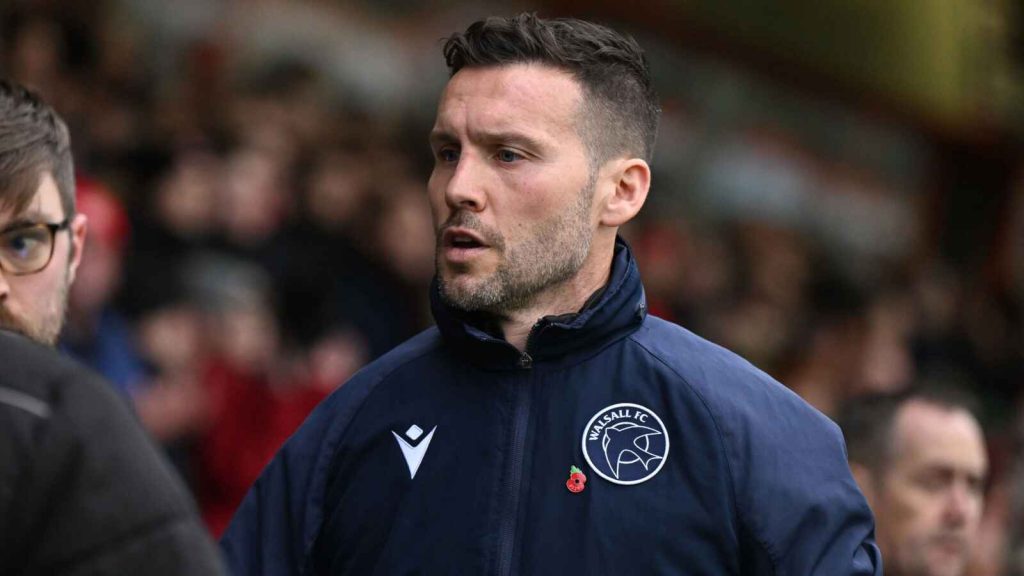 Walsall manager Mat Sadler