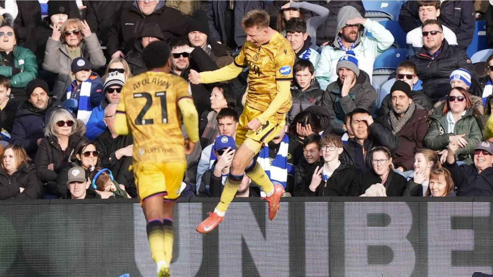 Blackburn Rovers’ Mathias Jørgensen enjoys restoring his side’s lead