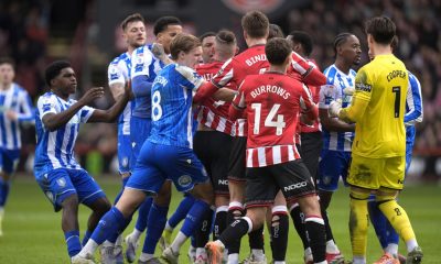Tempers fray during the Championship match at Bramall Lane