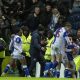 Blackburn Rovers’ Yuki Ohashi is mobbed after his winning goal