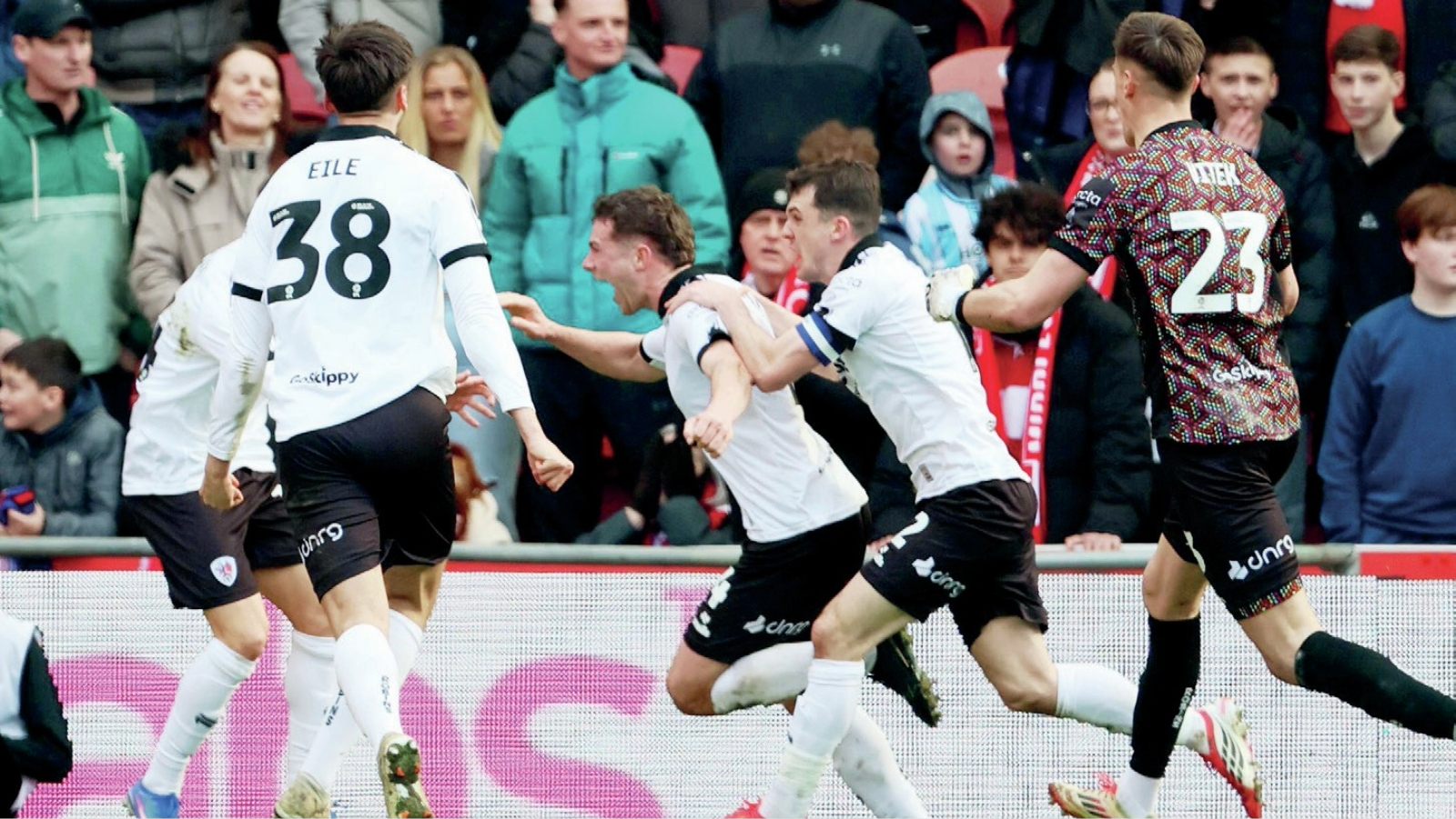 Bristol City’s Adam Randell wheels away after levelling