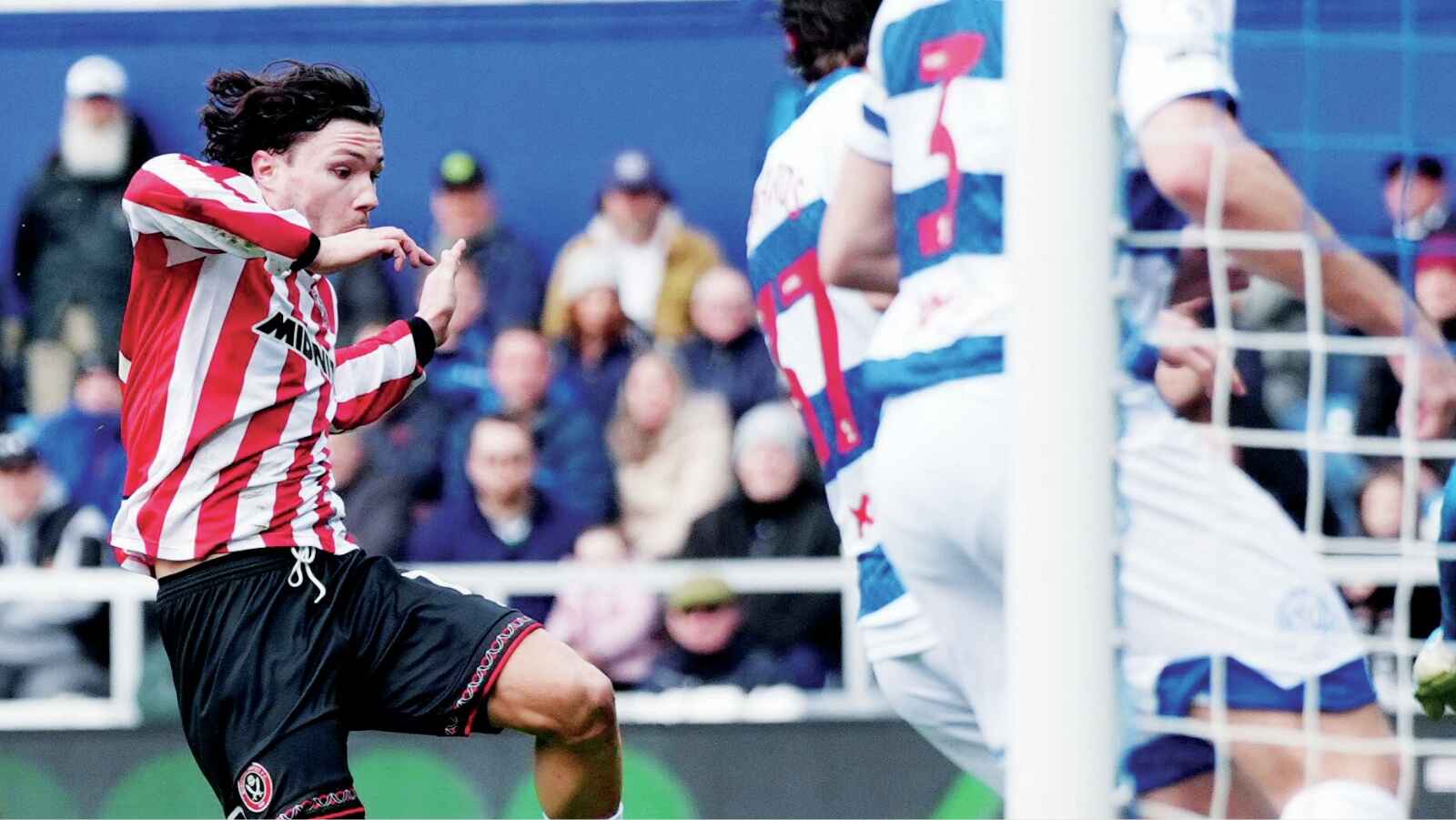 Callum O’Hare scores the Sheffield United’s first goal