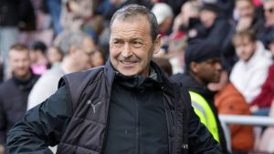 Colin Calderwood will remain in charge of Northampton Town for the rest of the season.