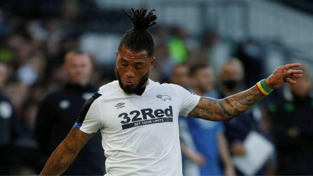 Colin Kazim-Richards playing for Derby County