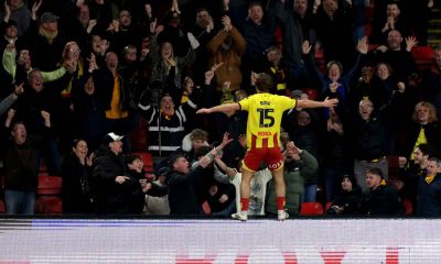 Edoardo Bove celebrates