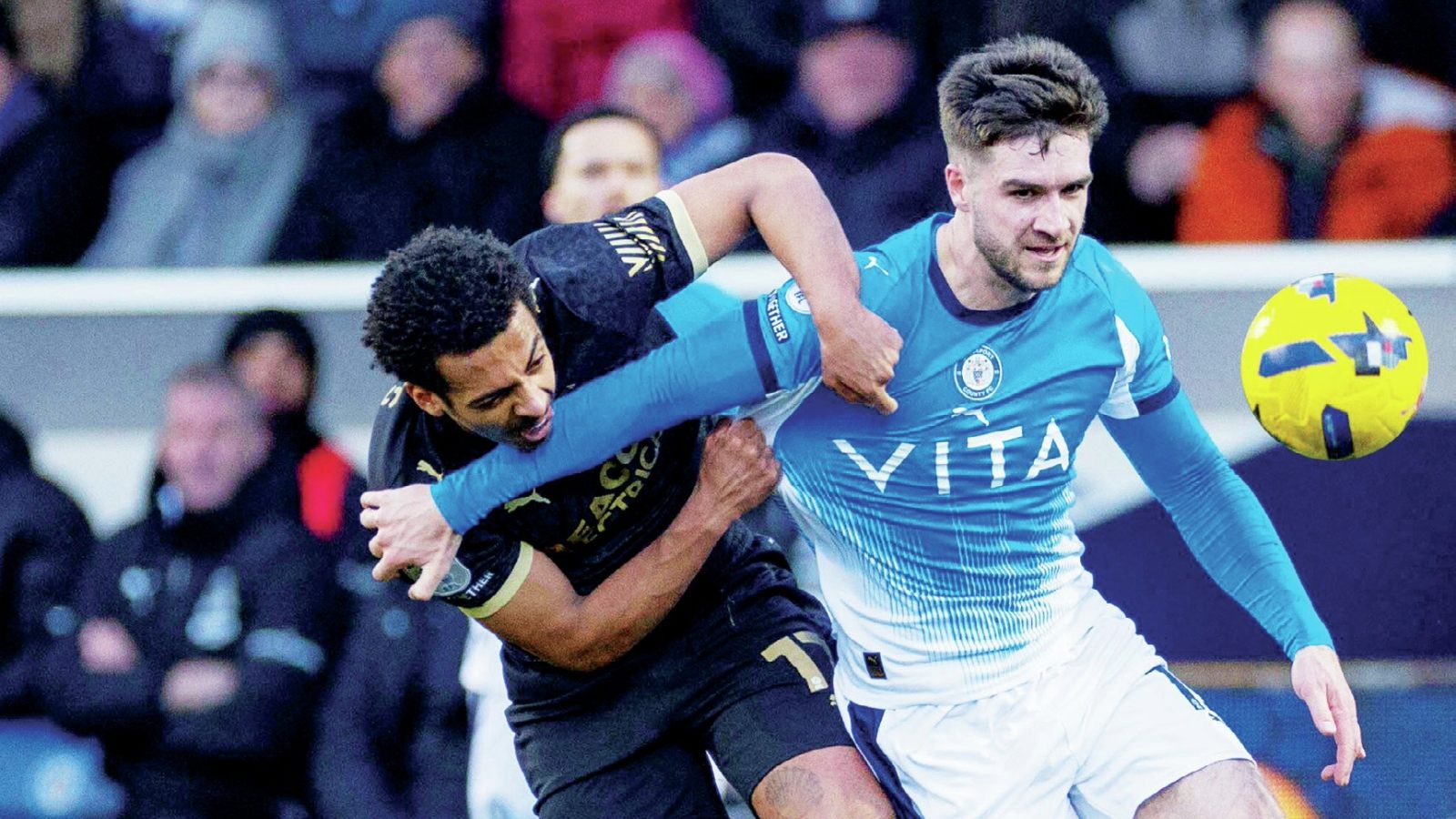 Ethan Pye, right, is keen to book two visits to the home of football with Stockport County