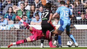 Southampton’s Kuryu Matsuki scores their second