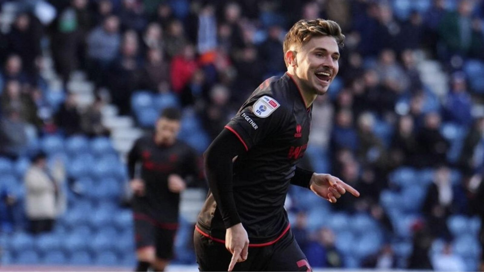 Luke Cundle celebrates scoring Millwall’s second goal