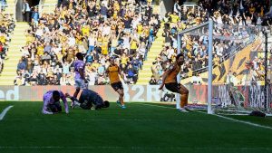 Matt Crooks enjoys his equaliser for Hull City