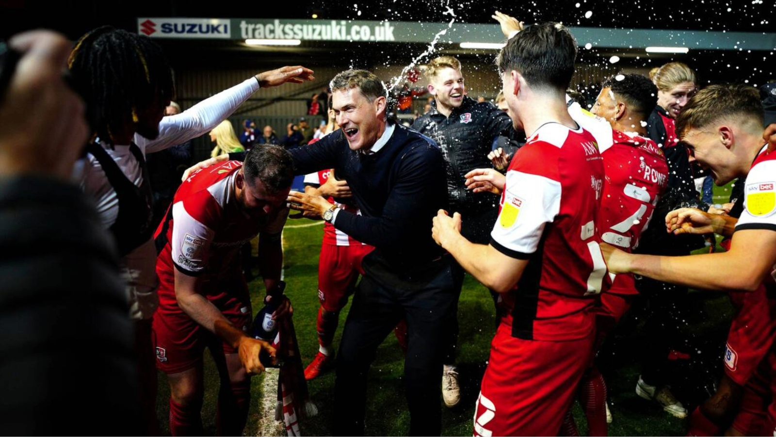 Matt Taylor in his first spell in charge of Exeter City
