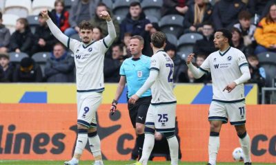 Mihailo Ivanovic celebrates putting Millwall back in the lead