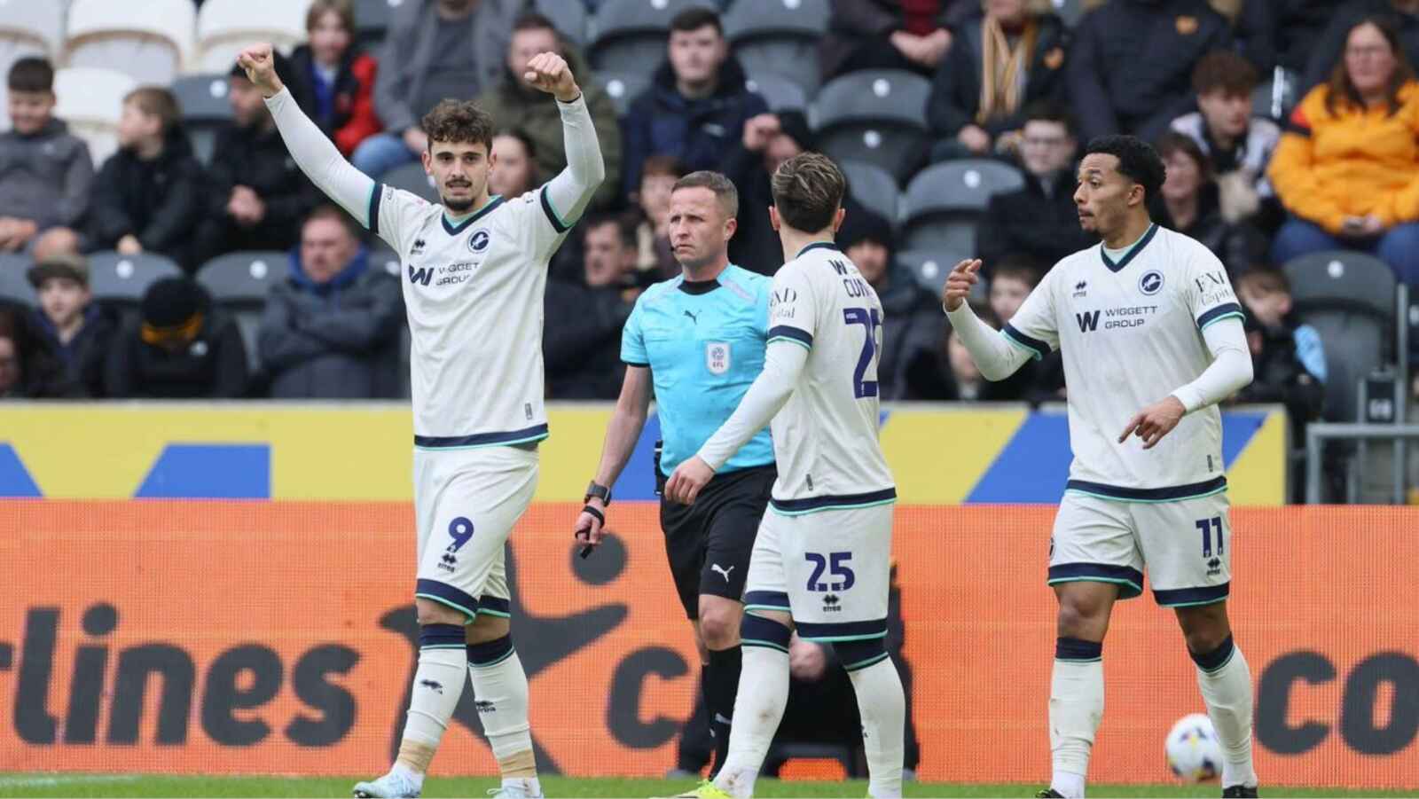 Mihailo Ivanovic celebrates putting Millwall back in the lead