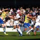 Bromley’s Nicke Kabamba has an attempt at goal