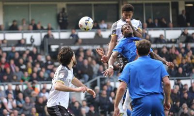 Rhian Brewster soars to head Derby County’s winner against Birmingham City