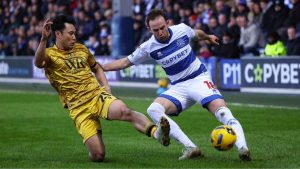 Rhys Norrington-Davies, right, is loving his time with QPR