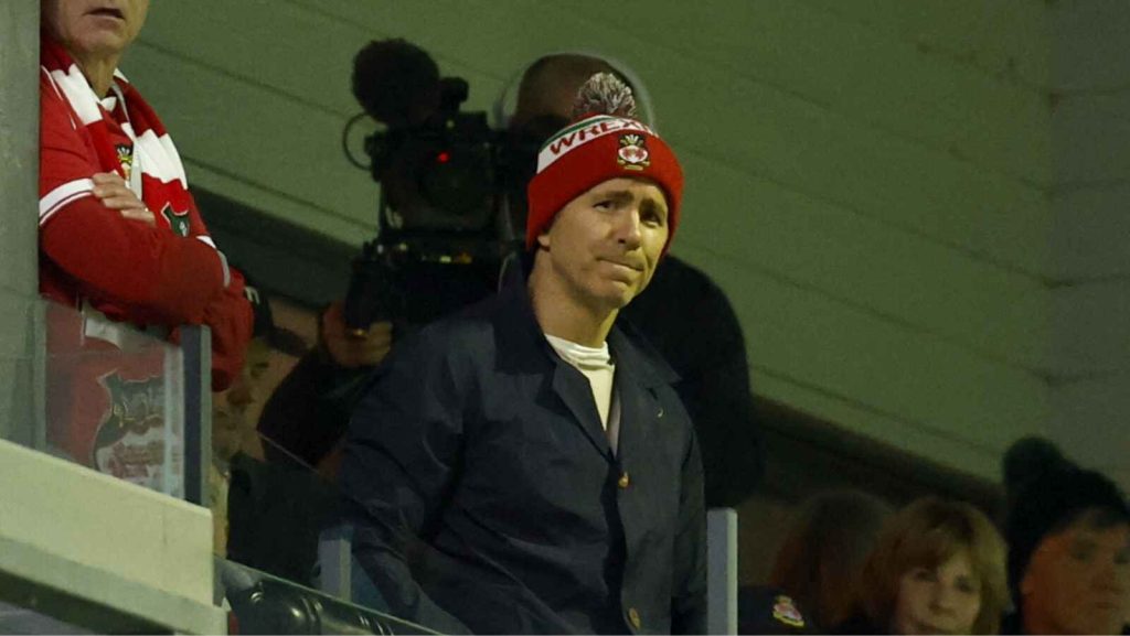 Wrexham co-owner Ryan Reynolds watched on as his side suffered a setback in their play-off push