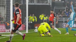 Luton Town’s Nahki Wells taps home