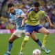 Southampton’s Finn Azaz is shadowed by Manchester City’s Rayan Cherki