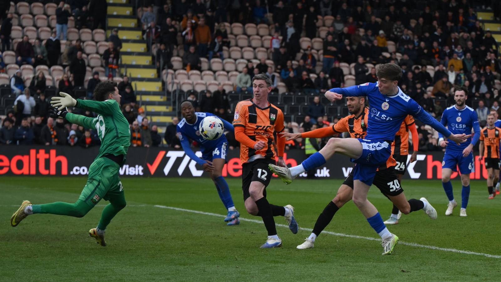 Bromley’s George Evans scores his dramatic late leveller
