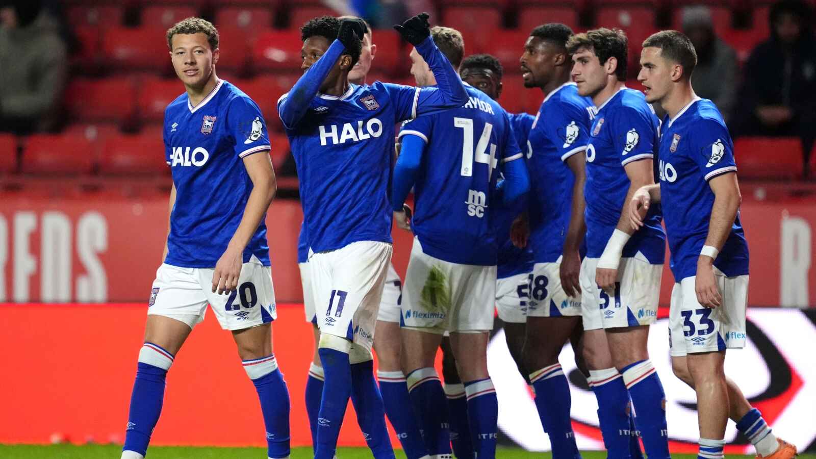 Ipswich Town moved back up to second