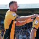 James Gibbons celebrates scoring Cambridge United’s second goal